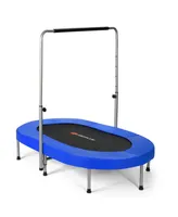 Costway Foldable Trampoline Double Mini Kids Fitness Rebounder