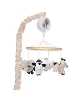 Lambs & Ivy Baby Farm Animals Musical Baby Crib Mobile Soother Toy