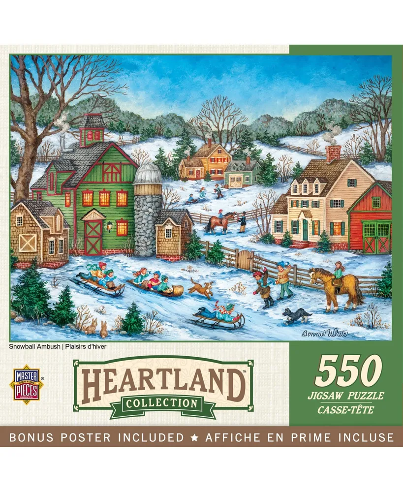 Masterpieces Heartland - Snowball Ambush 550 Piece Jigsaw Puzzle