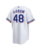 Men's Nike Jacob deGrom White Texas Rangers Home Replica Player Jersey