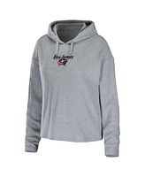 Women's Wear by Erin Andrews Heather Gray Columbus Blue Jackets Logo Pullover Hoodie and Pants Sleep Set