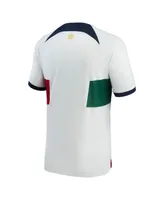 Men's Nike White Portugal National Team 2022/23 Away Breathe Stadium Replica Blank Jersey