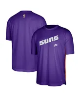 Men's Nike Purple Phoenix Suns Hardwood Classics Pregame Warmup Shooting Performance T-shirt