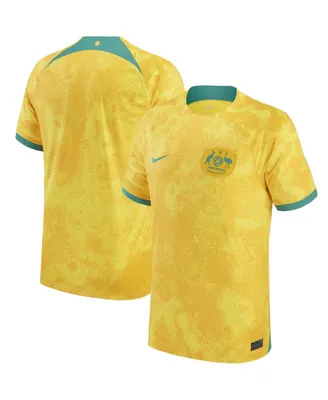 Men's Nike Yellow Australia National Team 2022/23 Home Replica Jersey