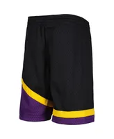 Big Boys Mitchell & Ness Black Phoenix Suns 2001-02 Hardwood Classics Swingman Shorts