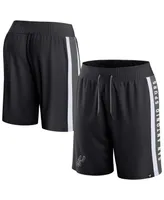 Men's Fanatics Black San Antonio Spurs Referee Iconic Mesh Shorts