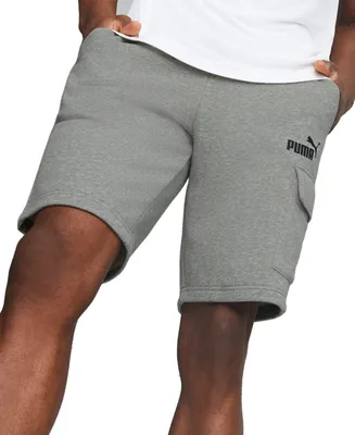 Puma Men's Cargo French Terry Fleece Logo 10" Shorts