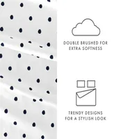 Home Collection Premium Ultra Soft Dots Pattern Piece Bed Sheets Set