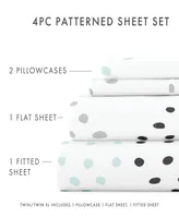 Home Collection Premium Ultra Soft Trio Pattern 4 Piece Bed Sheets Set