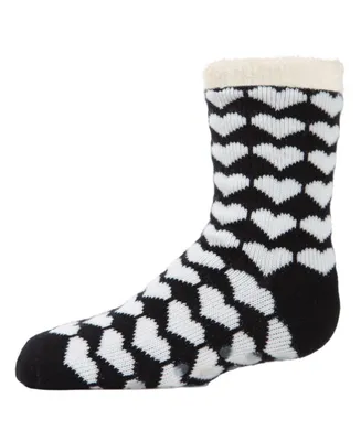 MeMoi Girls Hearts Galore Cozy Non-Slip Socks