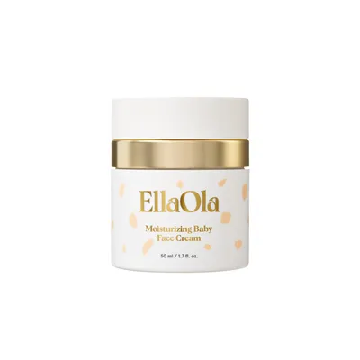EllaOla Moisturizing Baby Face Cream | Made with Organic ,Plant-Based Ingredients | Fragrance Free | 96 Hours of Hydration