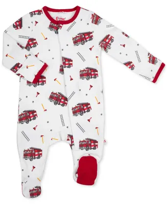 Easy = Magnetic Close Baby Boys Footed Coverall