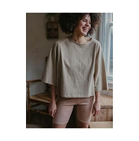 Women's Maternity Organic Cotton Oversized Tee