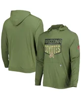 Men's LevelWear Olive Arizona Coyotes Thrive Tri-Blend Pullover Hoodie