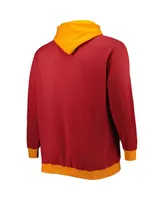 Men's Mitchell & Ness Red, Orange Tampa Bay Buccaneers Big and Tall Face Pullover Hoodie