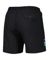 Men's Mitchell & Ness Black Seattle Seahawks Team Essentials Nylon Shorts