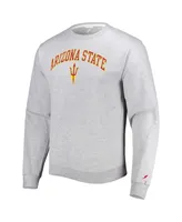 Men's League Collegiate Wear Gray Arizona State Sun Devils 1965 Arch Essential Pullover Sweatshirt