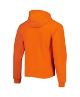 Men's League Collegiate Wear Orange Clemson Tigers Arch Essential Fleece Pullover Hoodie
