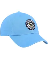 Men's '47 Brand Light Blue Pittsburgh Penguins Clean Up Adjustable Hat