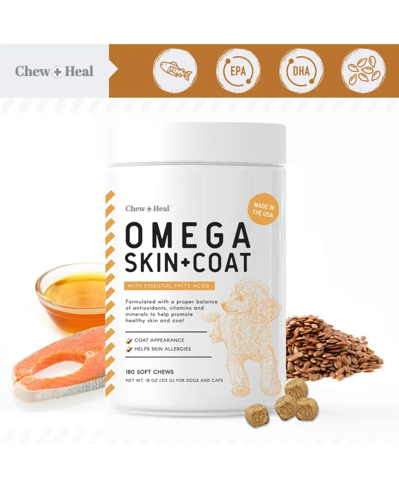 Omega Skin + Coat Fish Oil Supplement for Dogs