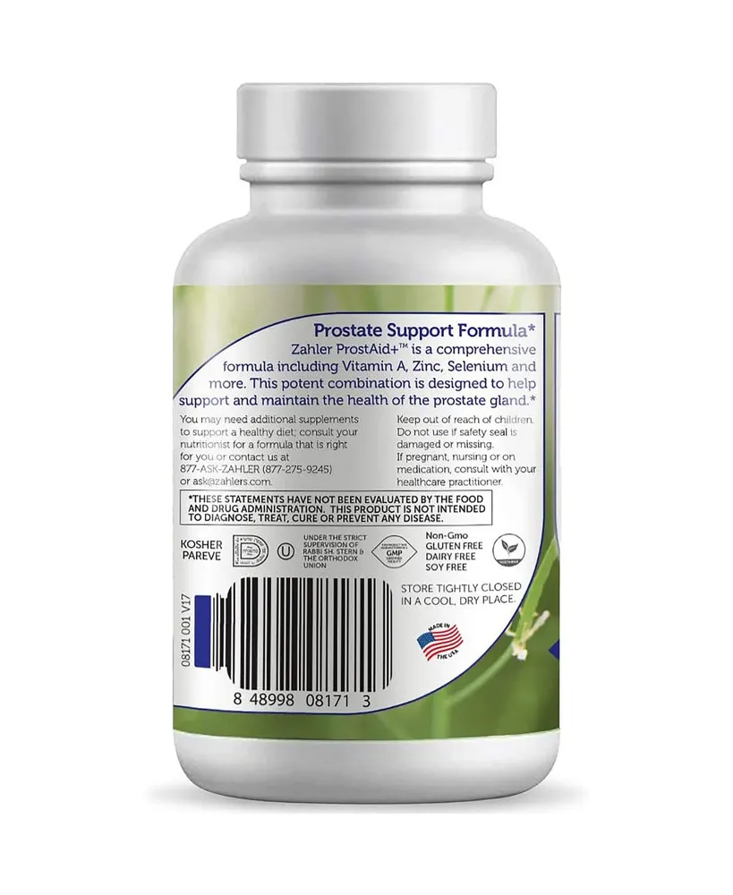 Zahler ProstAid+ Prostate Supplement for Men