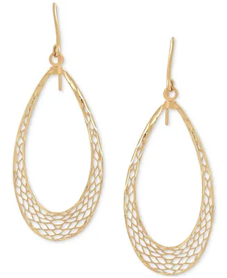 Graduated Openwork Teardrop Drop Earrings in 10k Gold, Created for Macy's