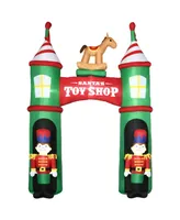 Outsunny 11.5' Christmas Inflatable Archway Nutcrackers Blow-Up Display - Multi