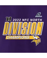 Men's Fanatics Purple Minnesota Vikings 2022 Nfc North Division Champions Divide and Conquer T-shirt