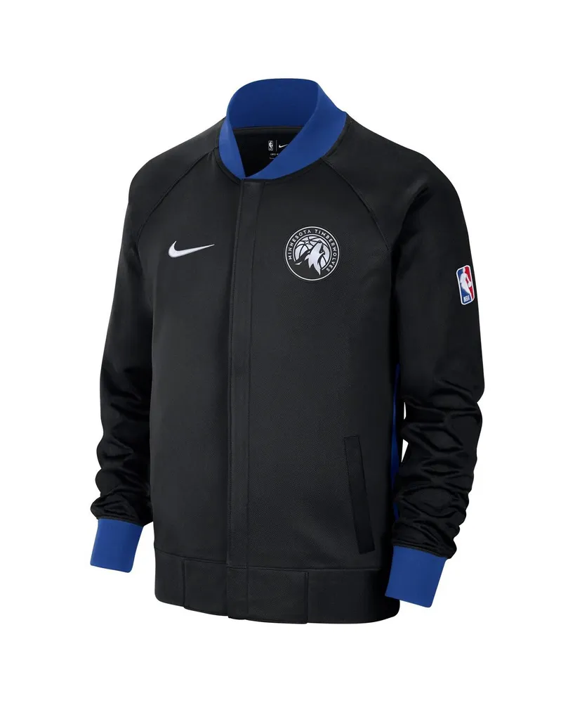 Men's Nike Black, Royal Minnesota Timberwolves 2022, 23 City Edition Showtime Thermaflex Full-Zip Jacket