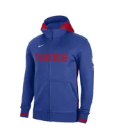 Men's Nike Royal Philadelphia 76ers Authentic Showtime Performance Full-Zip Hoodie