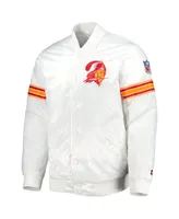 Men's Starter White Tampa Bay Buccaneers The Power Forward Full-Snap Jacket