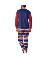 Men's Foco Navy New York Giants Team Ugly Pajama Set