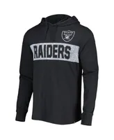 Men's '47 Brand Black Las Vegas Raiders Field Franklin Pullover Hoodie