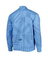 Men's Puma Light Blue Manchester City Pre-Match Raglan Full-Zip Training Jacket