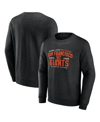 Men's Fanatics Heathered Black San Francisco Giants Classic Move Pullover Sweatshirt