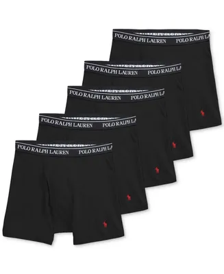 Polo Ralph Lauren Men's 5-Pack Classic Cotton Boxer Briefs