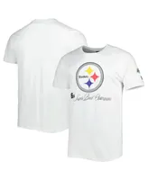Men's New Era White Pittsburgh Steelers Historic Champs T-shirt
