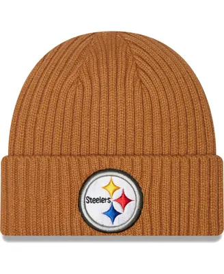 Men's New Era Brown Pittsburgh Steelers Core Classic Cuffed Knit Hat
