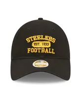 Women's New Era Black Pittsburgh Steelers Formed 9Twenty Adjustable Hat