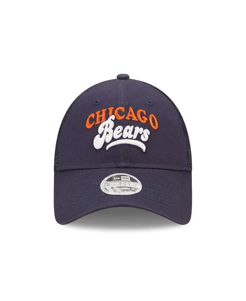 Women's New Era Navy Chicago Bears Team Trucker 9Forty Snapback Hat