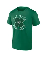 Men's Fanatics Kelly Green Las Vegas Raiders Celtic Clover T-shirt