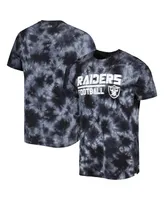 Men's Msx by Michael Strahan Black Las Vegas Raiders Recovery Tie-Dye T-shirt