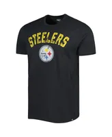 Men's '47 Brand Black Pittsburgh Steelers All Arch Franklin T-shirt