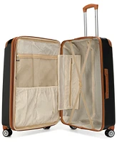 Miami CarryOn Collins 3 Piece Expandable Retro Spinner Luggage Set