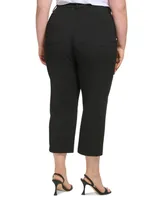 Calvin Klein Plus Size Solid Ankle Pants