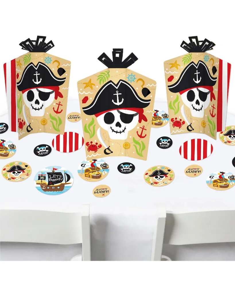 Ahoy Pirate Birthday Party Supplies, Ahoy Pirate Plates