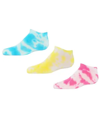 Girl's Tie-Dye Low Cut Cotton Blend Socks - Assorted Pre