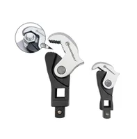 2 Piece Spring-Loaded Adjustable Crowfoot Wrench Set