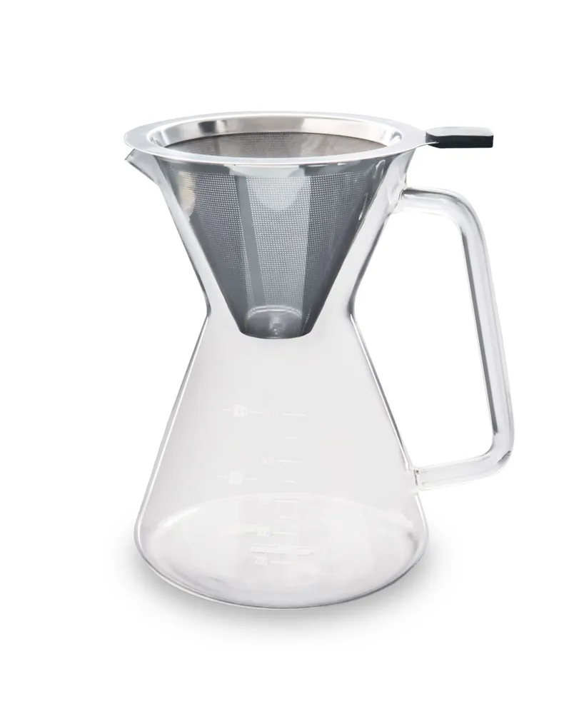 London Sip Glass Pour Over Carafe with Filter