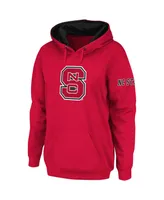 Women's Stadium Athletic Red Nc State Wolfpack Big Logo Pullover Hoodie